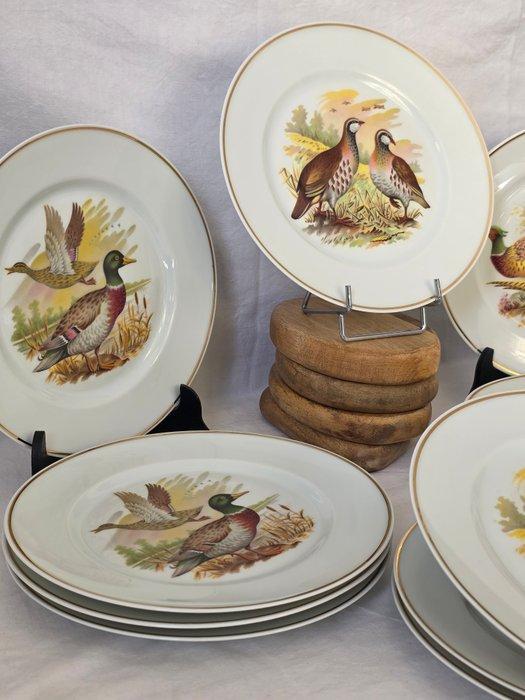 SPLD Limoges France au blason - Arts du Feu - 12 assiettes, Antiek en Kunst, Antiek | Meubels | Tafels