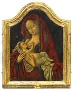Flämische Schule (XVIII-XIX) - Die Stillende Madonna (Maria, Antiek en Kunst, Kunst | Schilderijen | Klassiek