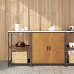 vidaXL Keukenopbergsysteem 2 pcs Roestig 150 x 50 x 92 cm, Huis en Inrichting, Kasten | Overige, Verzenden, Nieuw