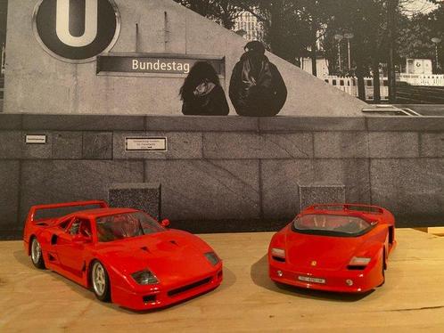 Bburago, guiloy 1:18 - Modelauto  (2) - Ferrari F40, Ferrari, Hobby en Vrije tijd, Modelauto's | 1:5 tot 1:12