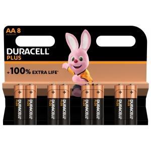 Duracell batterij alk plus aa 8x, Doe-het-zelf en Bouw, Elektriciteit en Kabels