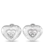 Chopard - Oorbellen - 18 karaat Witgoud, Happy Diamonds 18K, Nieuw