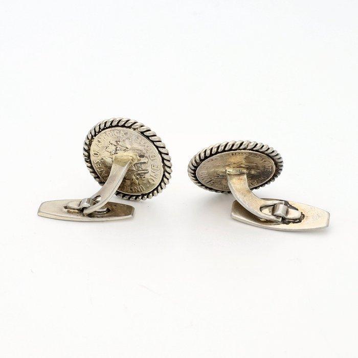 Sans prix de réserve - Boutons de manchette Argent, Handtassen en Accessoires, Antieke sieraden