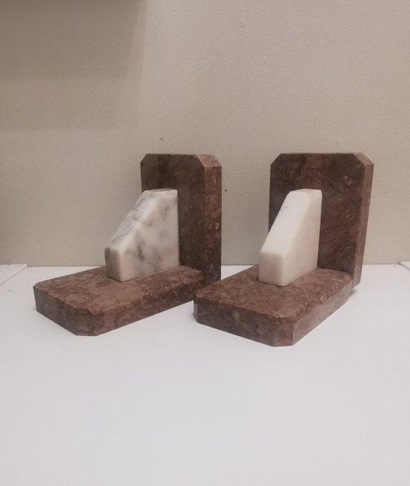 Boekensteunen (2) - Marmer - Art deco boekenkast, Antiek en Kunst, Curiosa en Brocante