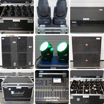 2-daagse MEGA Audiovisuele Veiling met: Licht, Geluid, Video beschikbaar voor biedingen