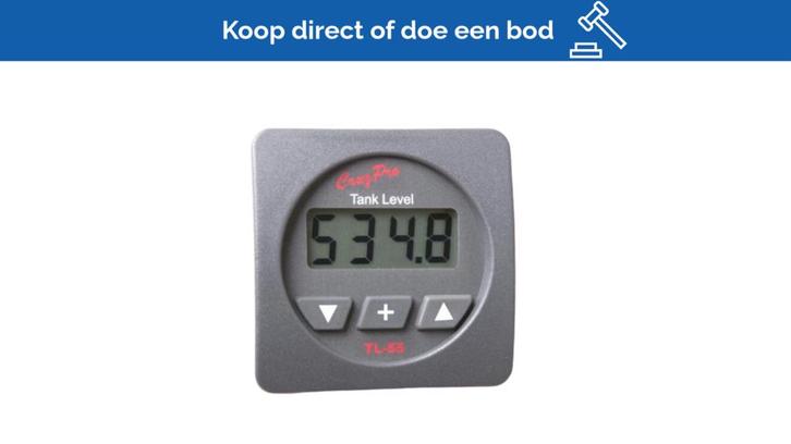 Bieden: CruzPro TL55 digital tank level display and alarm g, Watersport en Boten, Navigatiemiddelen en Scheepselektronica, Ophalen of Verzenden