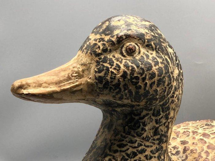 Beeldje - Canard terre cuite peinte - Terracotta, Antiek en Kunst, Antiek | Overige Antiek