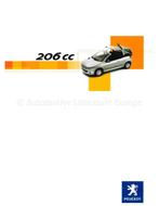 2005 PEUGEOT 206 CC BROCHURE NEDERLANDS, Livres