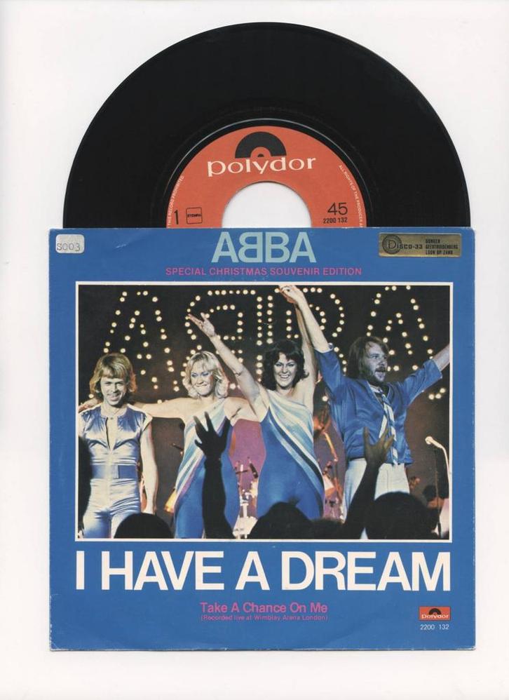 ABBA – I Have A Dream / Take A Chance On Me (Live Version) (, Cd's en Dvd's, Vinyl Singles, Ophalen of Verzenden