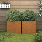 vidaXL Plantenbakken 2 st 32x30x29 cm cortenstaal, Verzenden, Nieuw