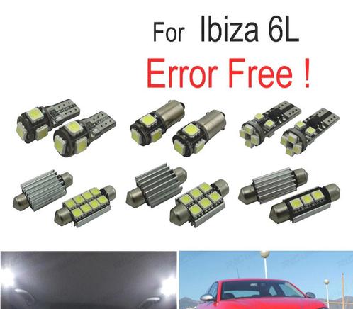 Kit 8 Ampoules Led Intérieur Pour Seat Ibiza IV Mk4 6L 02-08, Autos : Pièces & Accessoires, Éclairage, Envoi