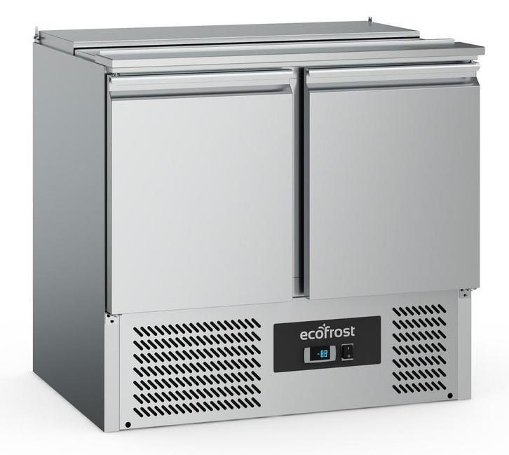 Saladette RVS 240L | 2 deurs | 2x 1/1 GN | Statisch |, Articles professionnels, Horeca | Équipement de cuisine, Envoi
