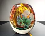 Maxence Parot - Vase - Vase unique couleurs et Or - Verre