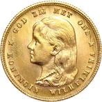 Nederland. Wilhelmina (1890-1948). 10 Gulden 1897 over 7 -, Timbres & Monnaies