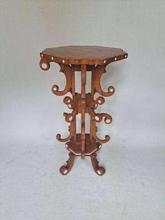 Bijzettafel - Hout - Piedestal plantentafel, Antiek en Kunst, Curiosa en Brocante