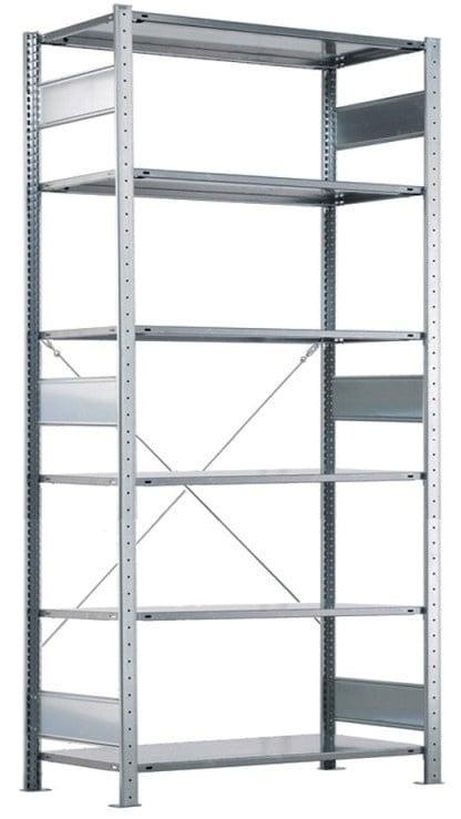 Meta Clip Legbordstelling 250x130x60 cm gebruikt, Zakelijke goederen, Kantoor en Winkelinrichting | Magazijn, Stelling en Opslag