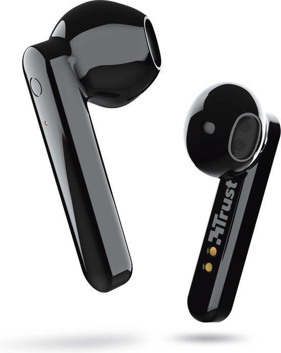 Trust Primo Touch - Volledig Draadloze Oordopjes - Zwart, Audio, Tv en Foto, Hoofdtelefoons, Nieuw, Verzenden