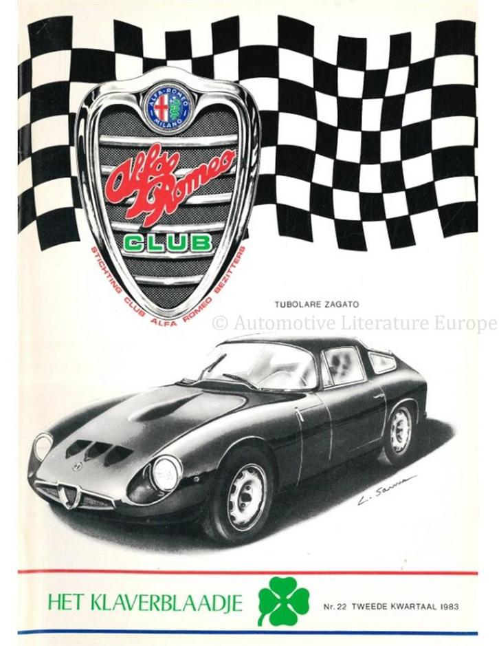 1983 ALFA ROMEO CLUB HET KLAVERBLAADJE 22 NEDERLANDS, Boeken, Auto's | Folders en Tijdschriften