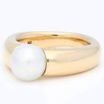 Ring - 14 karaat Geel goud - Zoetwater parel, Nieuw