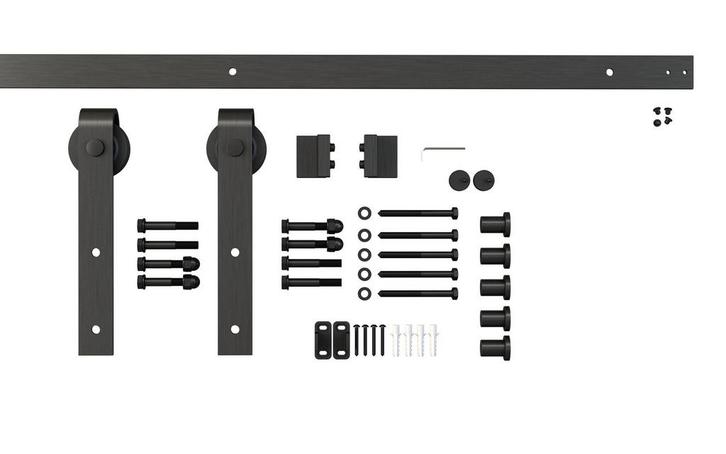 Schuifdeursysteem - Recht met rails, Doe-het-zelf en Bouw, Raamkozijnen en Schuifdeuren, Nieuw