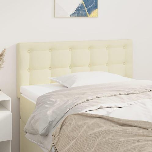 vidaXL Tête de lit Crème 80x5x78/88 cm Similicuir, Maison & Meubles, Chambre à coucher | Lits, Neuf, Envoi