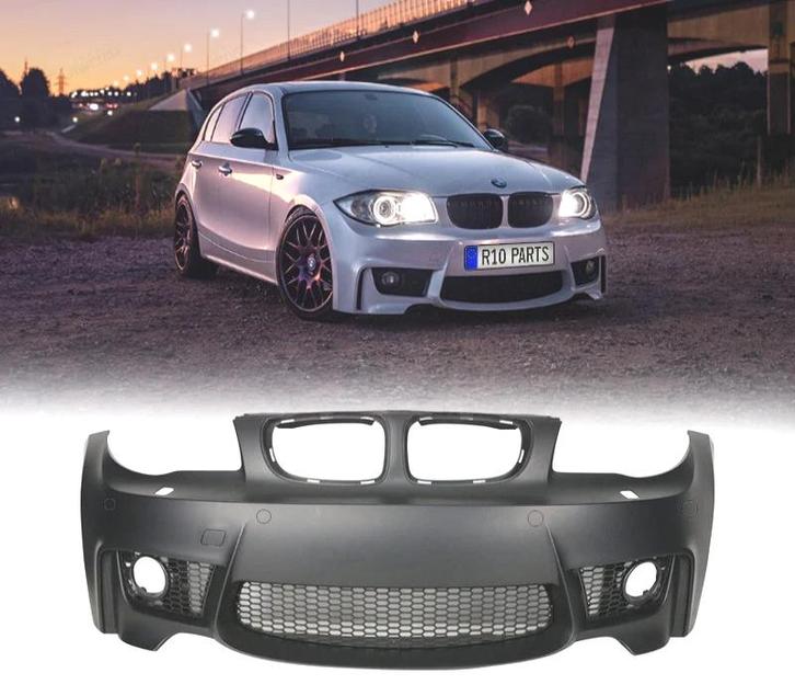 PARE CHOCS FRONTAL BMW E87 E82 E81 E88 LOOK 1M PDC SRA, Autos : Pièces & Accessoires, Carrosserie & Tôlerie, Envoi