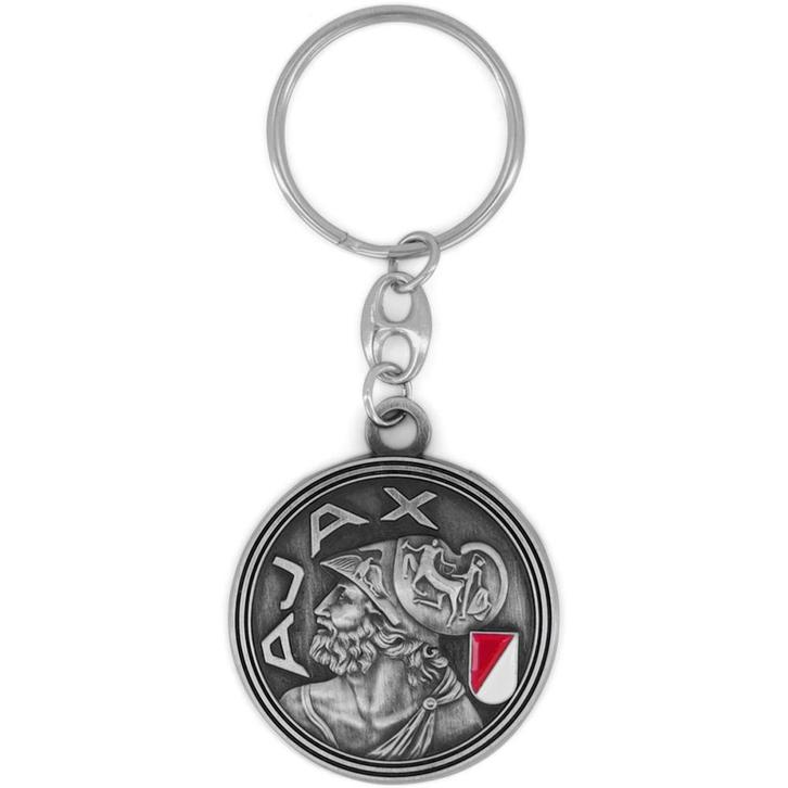 Ajax Sleutelhanger Rood Wit Oud Logo, Sport en Fitness, Voetbal, Overige typen, Nieuw, Verzenden