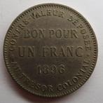La Réunion. 1 Franc 1896 (Zonder minimumprijs), Postzegels en Munten