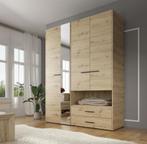 Kledingkast - Eiken - 161x54x206 - Spiegel - Garderobekast, Verzenden