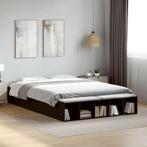 vidaXL Bedframe bewerkt hout zwart 140x200 cm, Huis en Inrichting, Slaapkamer | Bedden, Verzenden, Nieuw