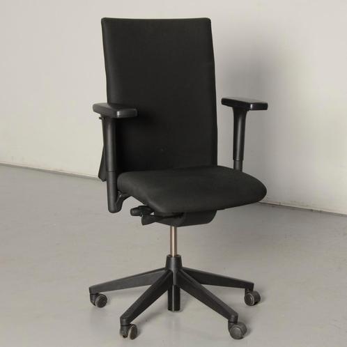 Haworth D5535 bureaustoel, zwart, 2D armleggers, Maison & Meubles, Chaises de bureau, Enlèvement ou Envoi