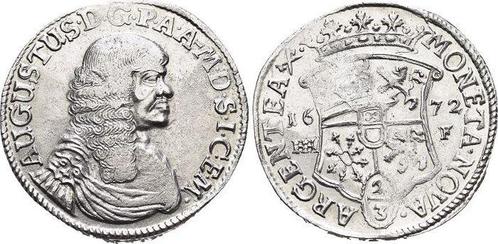 2/3 taler, daalder (gulden) 1670 Hh Magdeburg-erzbistum A..., Timbres & Monnaies, Monnaies | Europe | Monnaies non-euro, Envoi