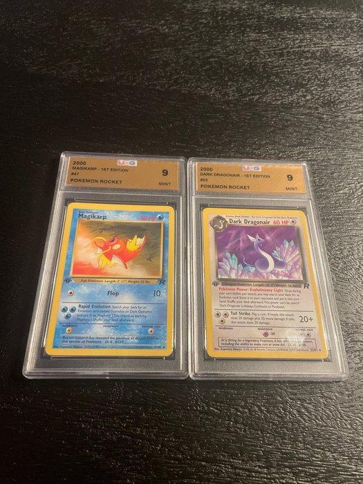 Wizards of The Coast - 2 Graded card - KANGASKHAN EX Full Art & Holo - UCG  10 - Catawiki