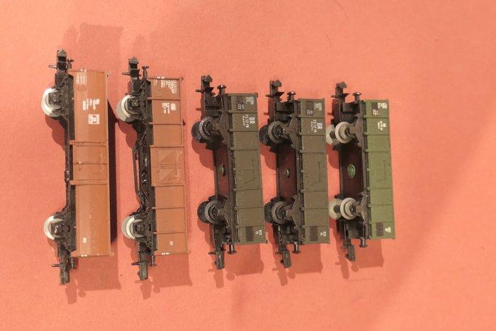 Piko N - Model treinwagon (11) - 11-delig set open, Hobby en Vrije tijd, Modeltreinen | N-Spoor