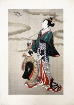 2 Ukiyo-e works - Hototogisu () and Feast at a