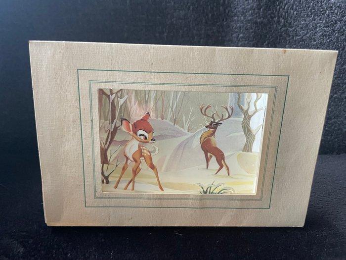 Bambi - 1 Gelicentieerde meerlagen cel-diorama + 7 vintage, Verzamelen, Disney
