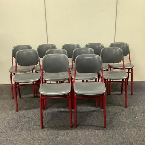 Tweedehands complete set 11 stuks schoolstoelen zith. 47 cm,, Huis en Inrichting, Stoelen, Gebruikt, Vijf, Zes of meer stoelen