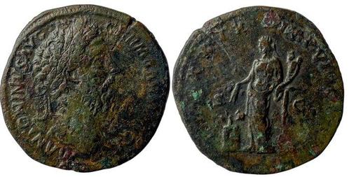 Romeinse Rijk. Marcus Aurelius (AD 161-180). Sestertius, Postzegels en Munten, Munten | Europa | Niet-Euromunten