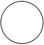 Metalen ring Zwart gelakt 50 cm per stuk