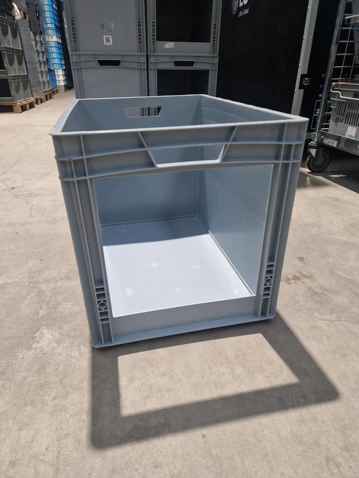 Magazijnbak euronorm 600x400x420mm met grote grijpopening, Zakelijke goederen, Kantoor en Winkelinrichting | Magazijn, Stelling en Opslag
