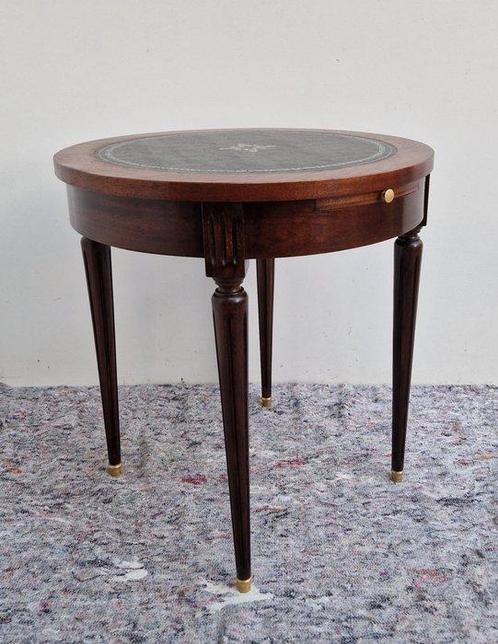 Mahoniehouten Bouillotte tafel met uitschuif bladen - FREE, Antiek en Kunst, Curiosa en Brocante