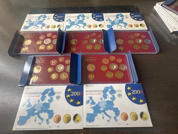 Allemagne. Proof Set 2008 A,D,F,G,J (5 sets) (Sans Prix de