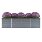 vidaXL Plantenbak verhoogd 320x80x77 cm gegalvaniseerd staal, Tuin en Terras, Verzenden, Nieuw