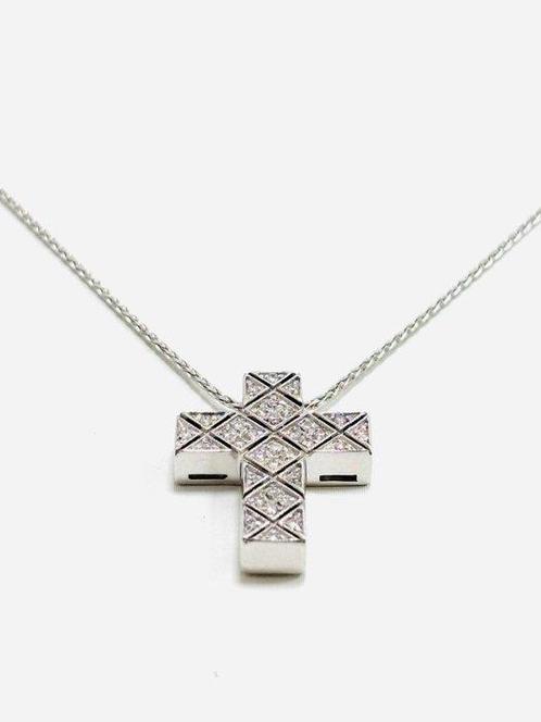 Chimento - Collier avec pendentif - 18 carats Or blanc -, Handtassen en Accessoires, Antieke sieraden