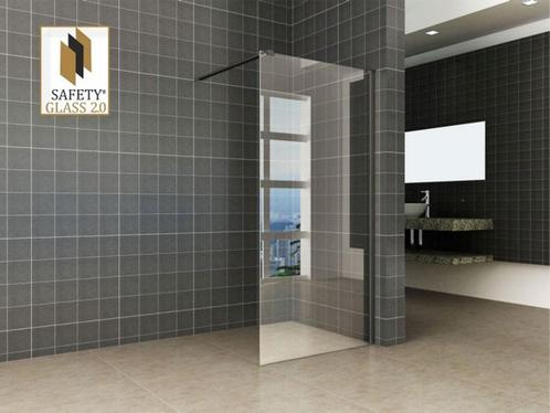 inloopdouche + Safety Glass + ZWART muurprofiel 1200x2000, Doe-het-zelf en Bouw, Sanitair, Ophalen of Verzenden