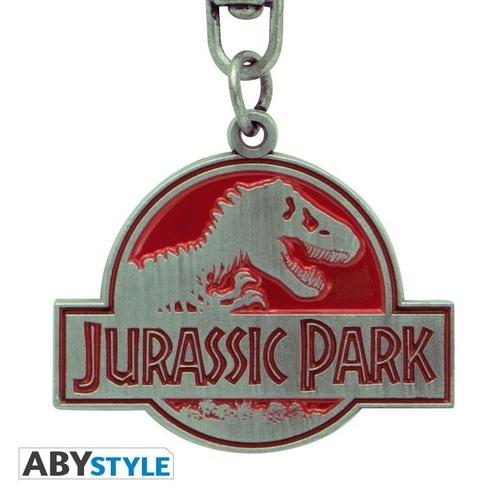 Jurassic Park Logo Metalen Sleutelhanger, Verzamelen, Film en Tv, Ophalen of Verzenden