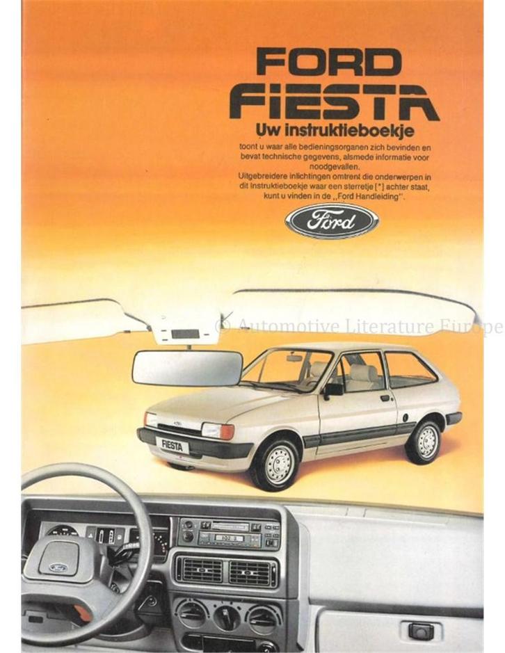 1984 FORD FIESTA INSTRUCTIEBOEKJE NEDERLANDS, Auto diversen, Handleidingen en Instructieboekjes