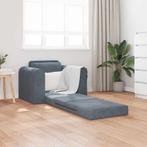vidaXL Vouwsofa Bed Donkergrijs 98 x 71 x 83 cm Fluweel, Huis en Inrichting, Zetels | Zetels, Verzenden, Nieuw