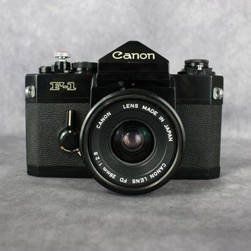 Canon F1 ( Old ) + FD 28mm F2.8 Appareil photo argentique beschikbaar voor biedingen