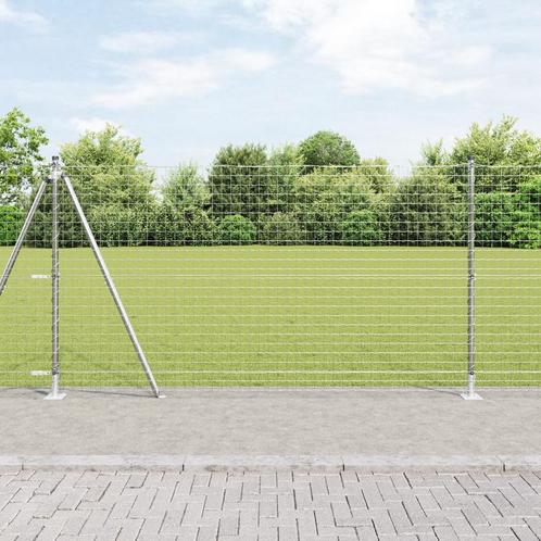 vidaXL Hekpalen met Basisplaten - 26 stuks Ø32mm, 78,5cm van, Tuin en Terras, Palen, Balken en Planken, Nieuw, Verzenden